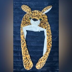 Leopard Action Critter Caps Big Eyes One Size measurements in pics Adult/Kids